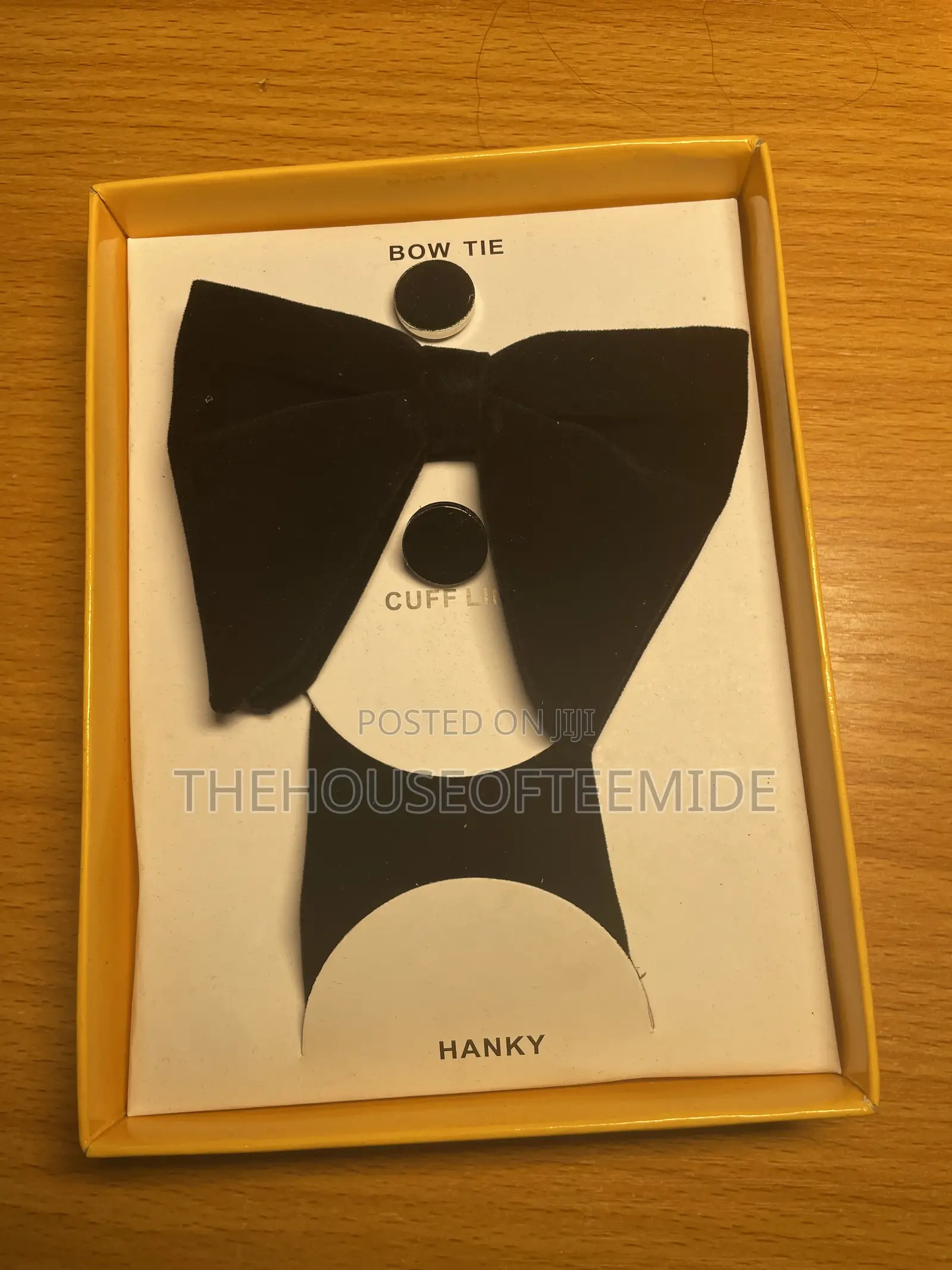 Cufflink,bow Tie and Hanky Combo