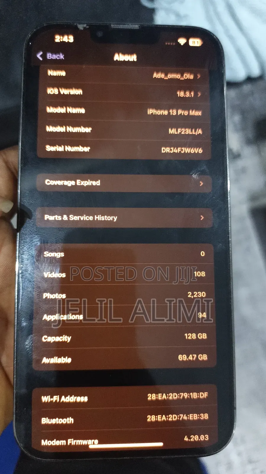 Apple iPhone 13 Pro Max 128 GB Black