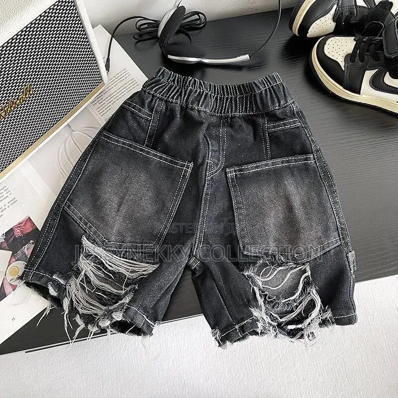 Quality Boys Denim Combat Short and Top