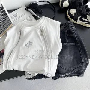 Quality Boys Denim Combat Short and Top