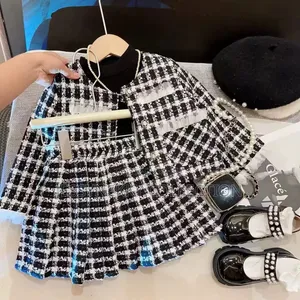 Luxury Korean Girls Luxury Skirt and Blouse