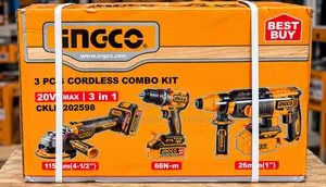 INGCO COSLI230520 20V Cordless 3-in-1 Power Tools Combo Kit
