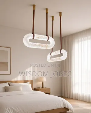 Modern Oval Pendant Light Fixture Crafted With Natural