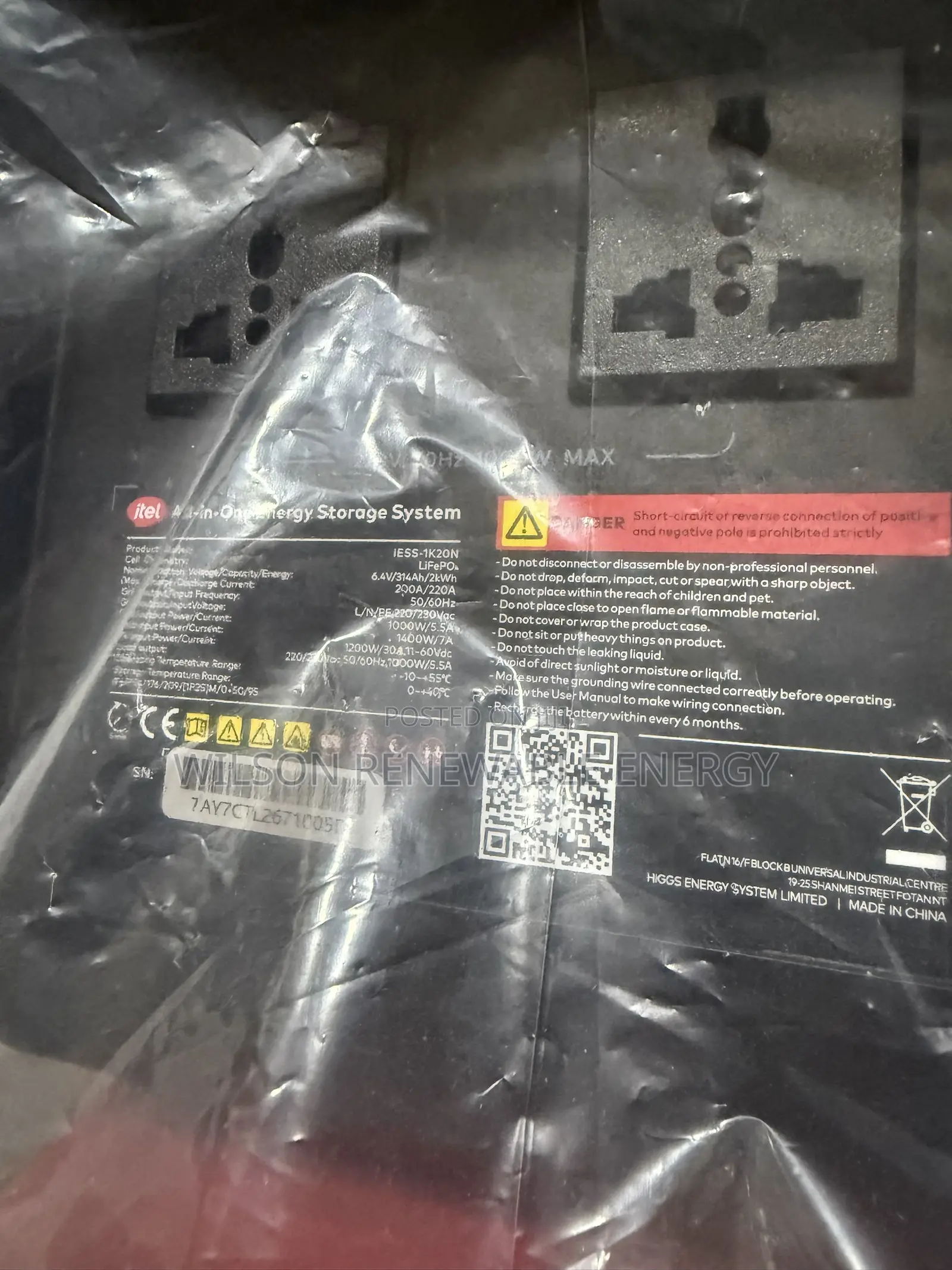 Itel 2kwh/1000w Output