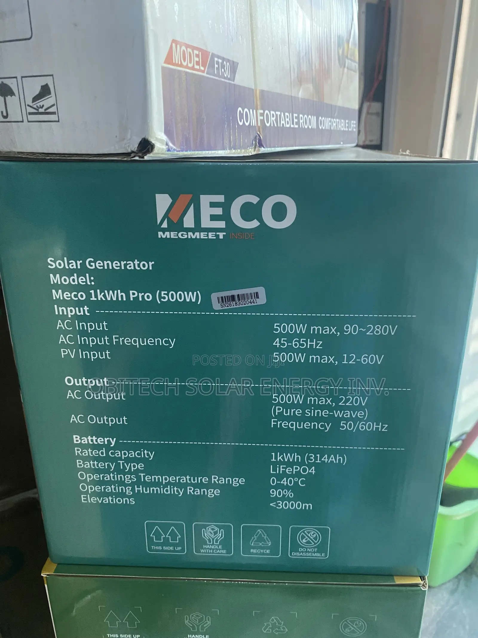 1kWh 500w Meco Solar Generator