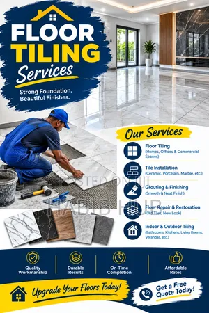Professional Floor Tiling – Ceramic, Porcelain & Marble Installation.