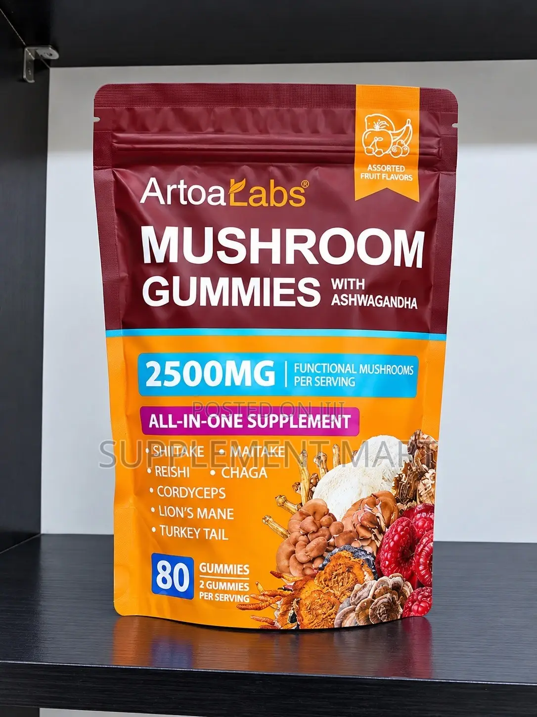 Mushroom Gummies With Ashwagandha 2500MG
