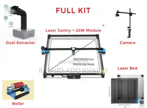 TTS-55 PRO 60×60cm + 20W + Camera + Fume Extractor + Bed