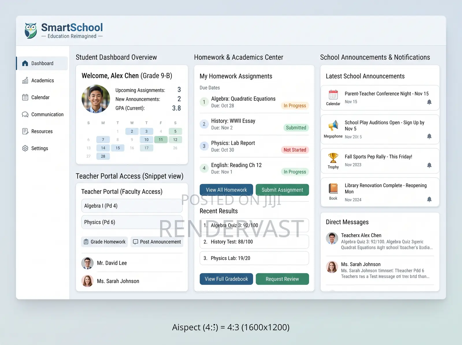School Management System & Student Portal Development