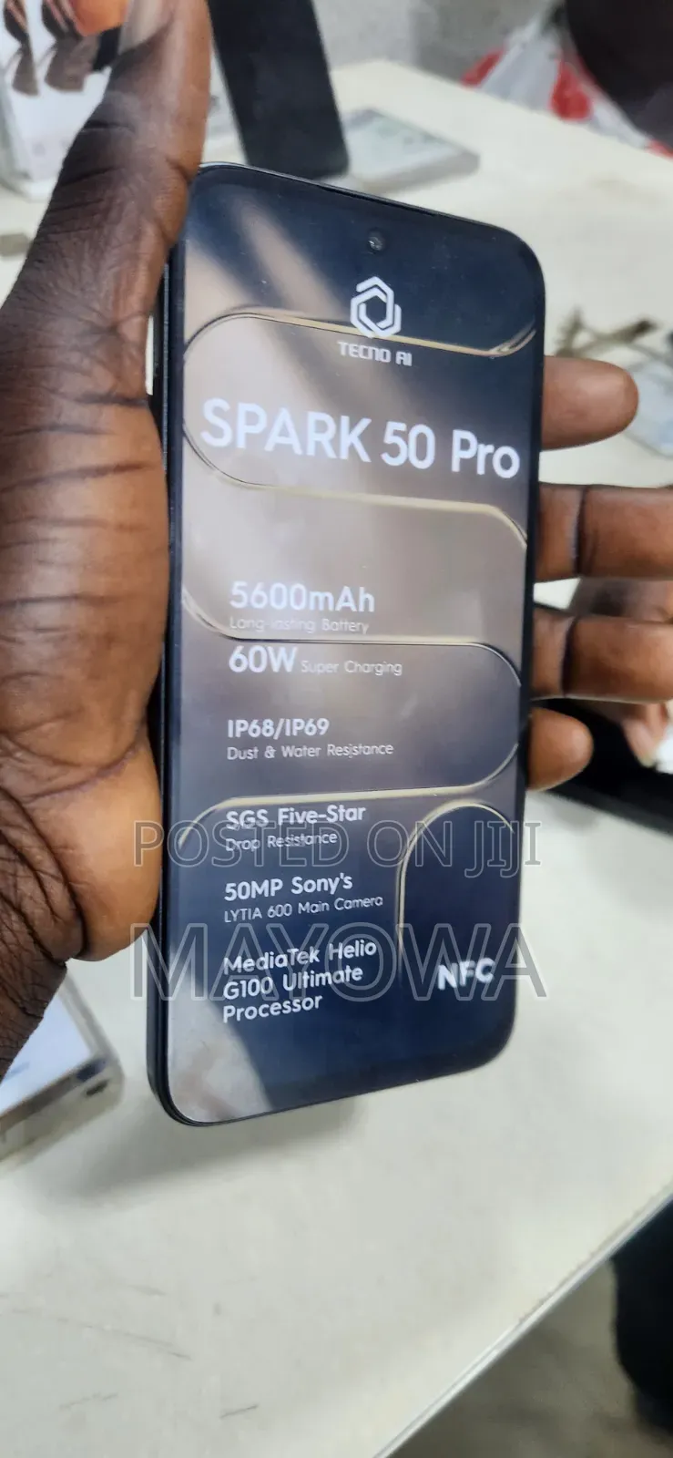 New Tecno Spark 50 128 GB Gold