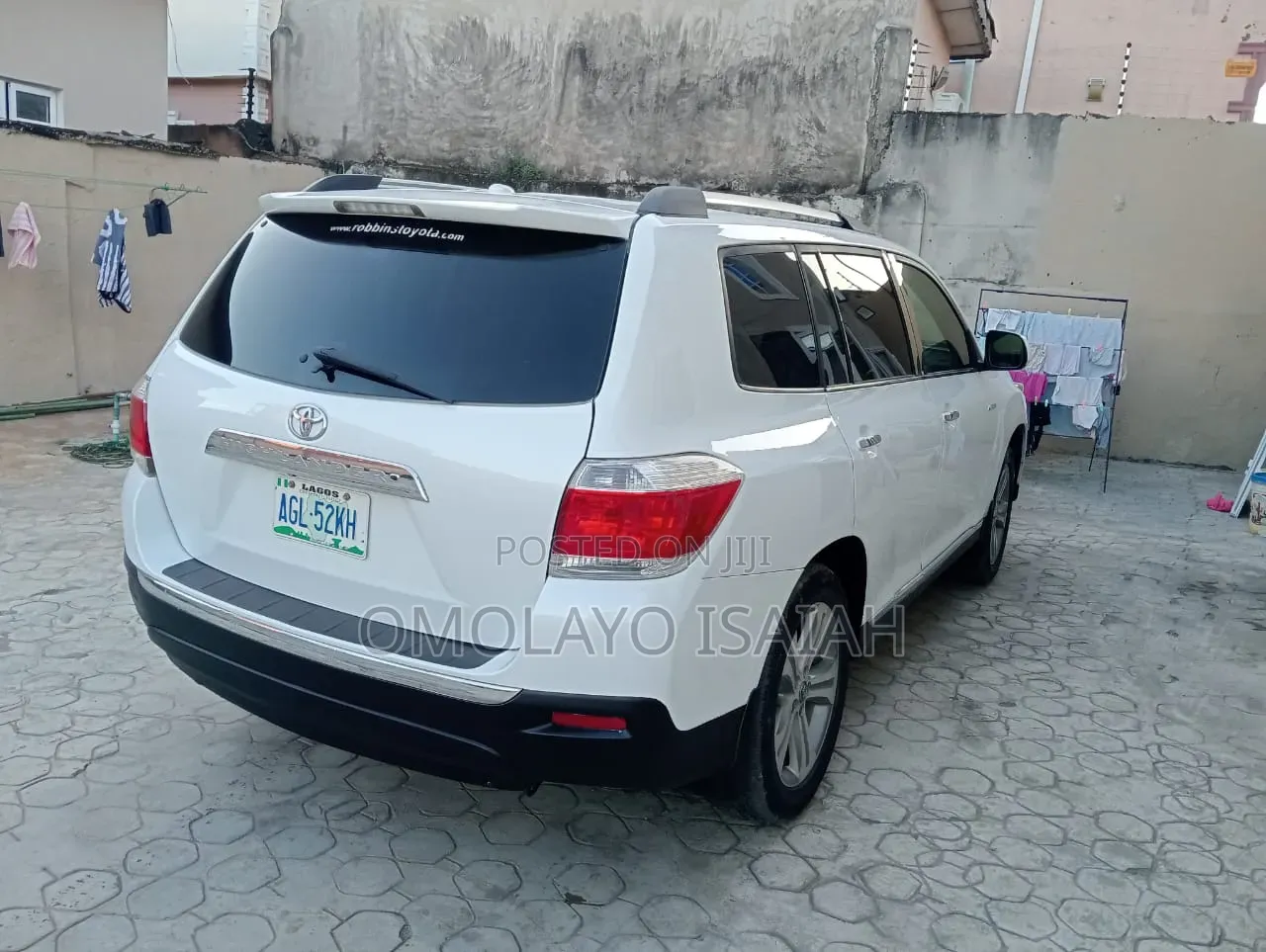 Toyota Highlander Limited 2012 Off white
