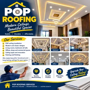 Professional POP Ceiling Installation Designs & Decorative Finishing.