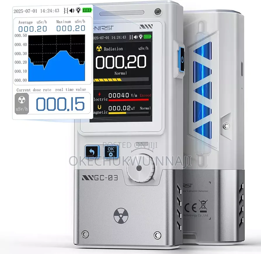 FNIRSI GC-03 3-in-1 Geiger Counter Nuclear Electromagnetic Detector