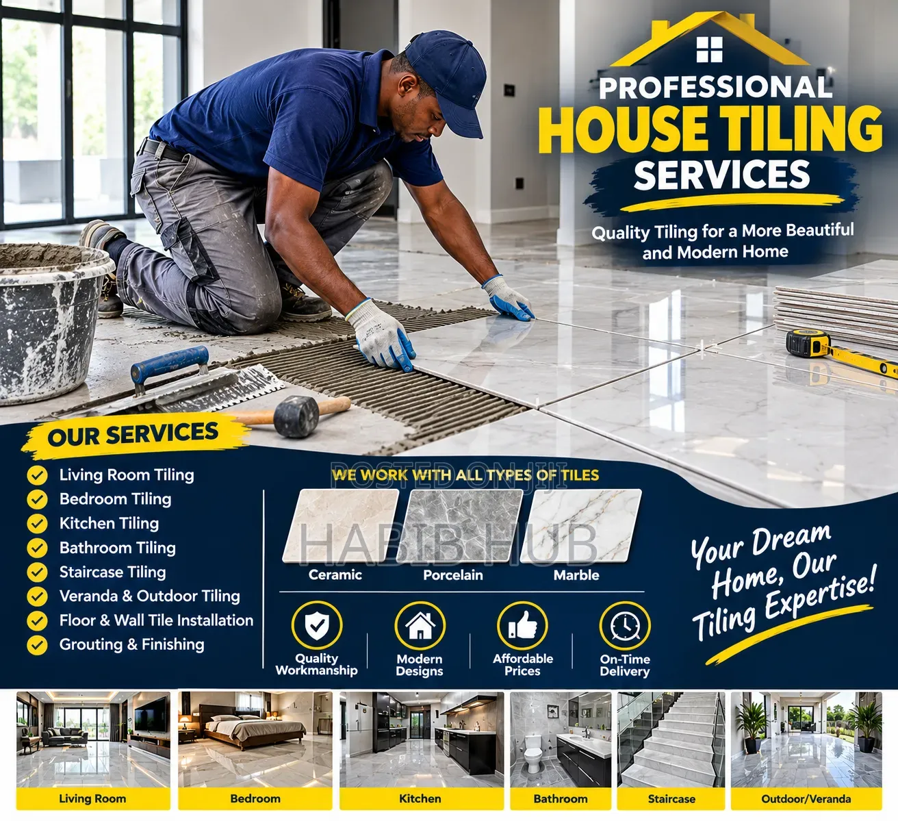 Professional House Tiling Services