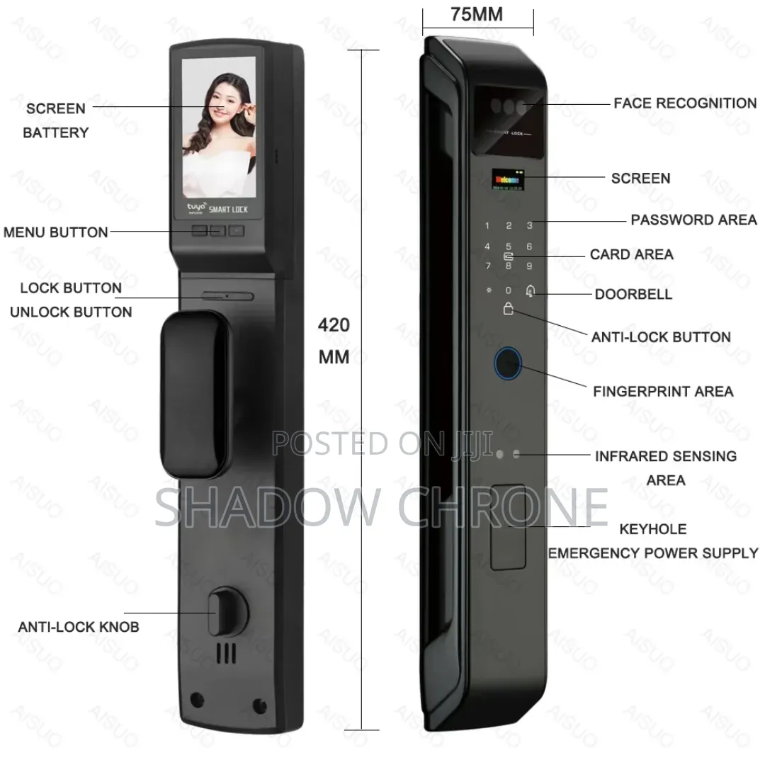 Premium Smart Door Lock With Photo Capture