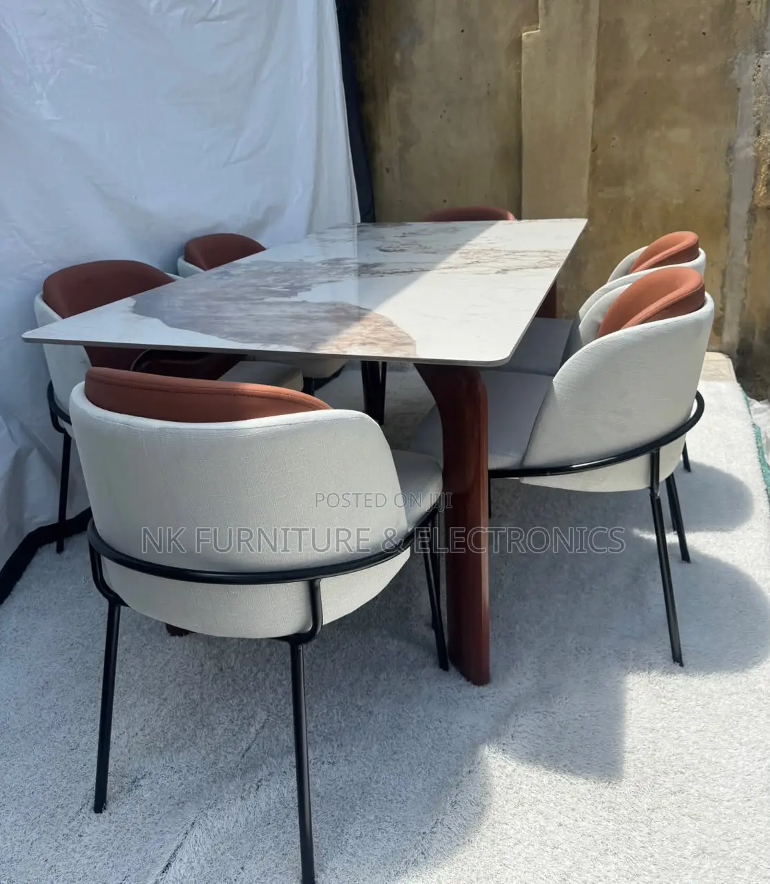 Dining Table by 6 Chairs 