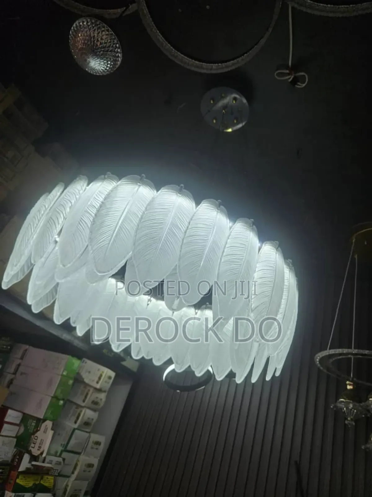 Nordic Glass Feathers Chandelier