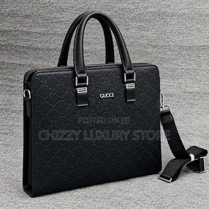 Gucci Quality Luxury Men Genuine Leather Laptop Bag