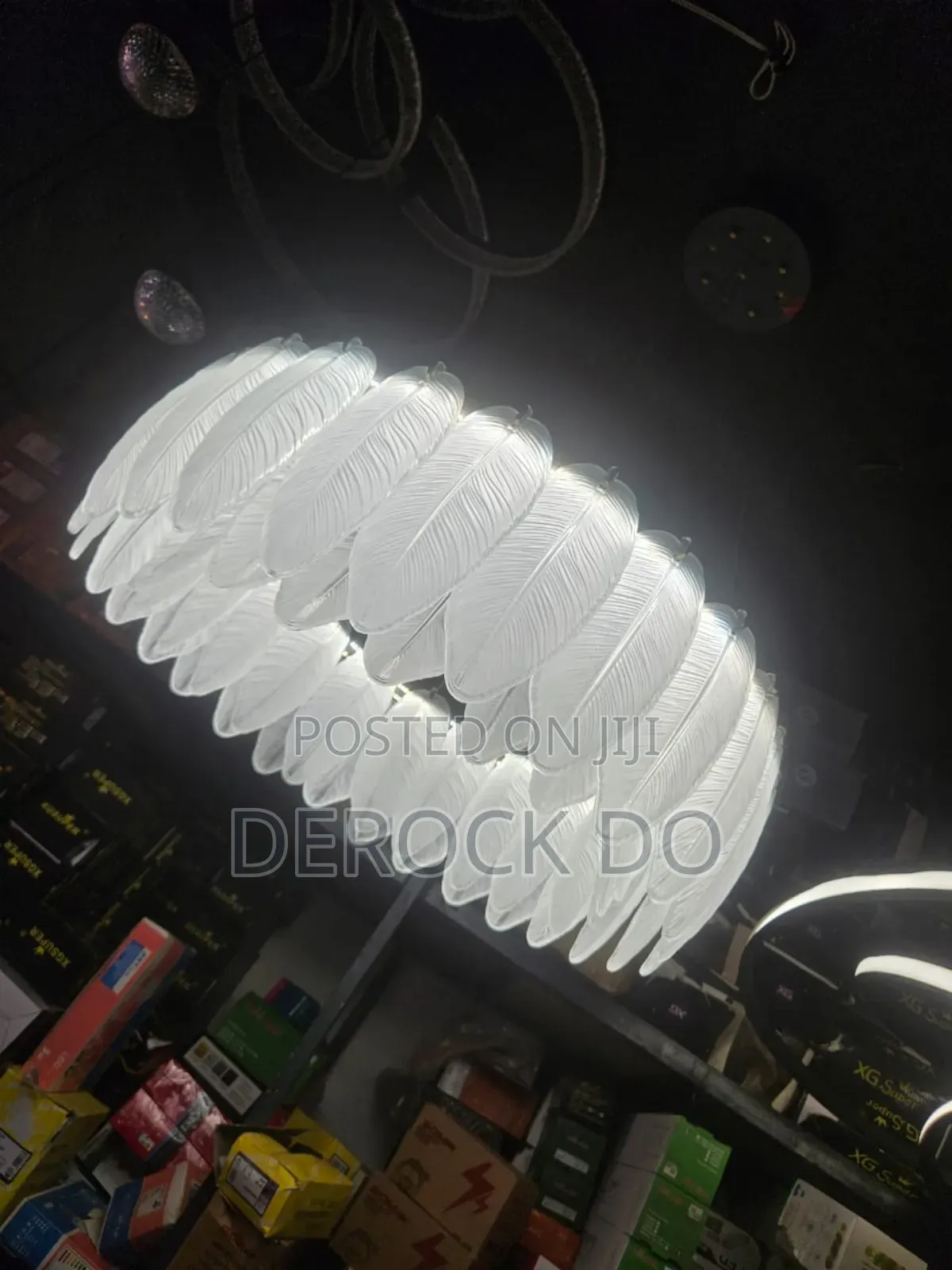 Nordic Glass Feathers Chandelier