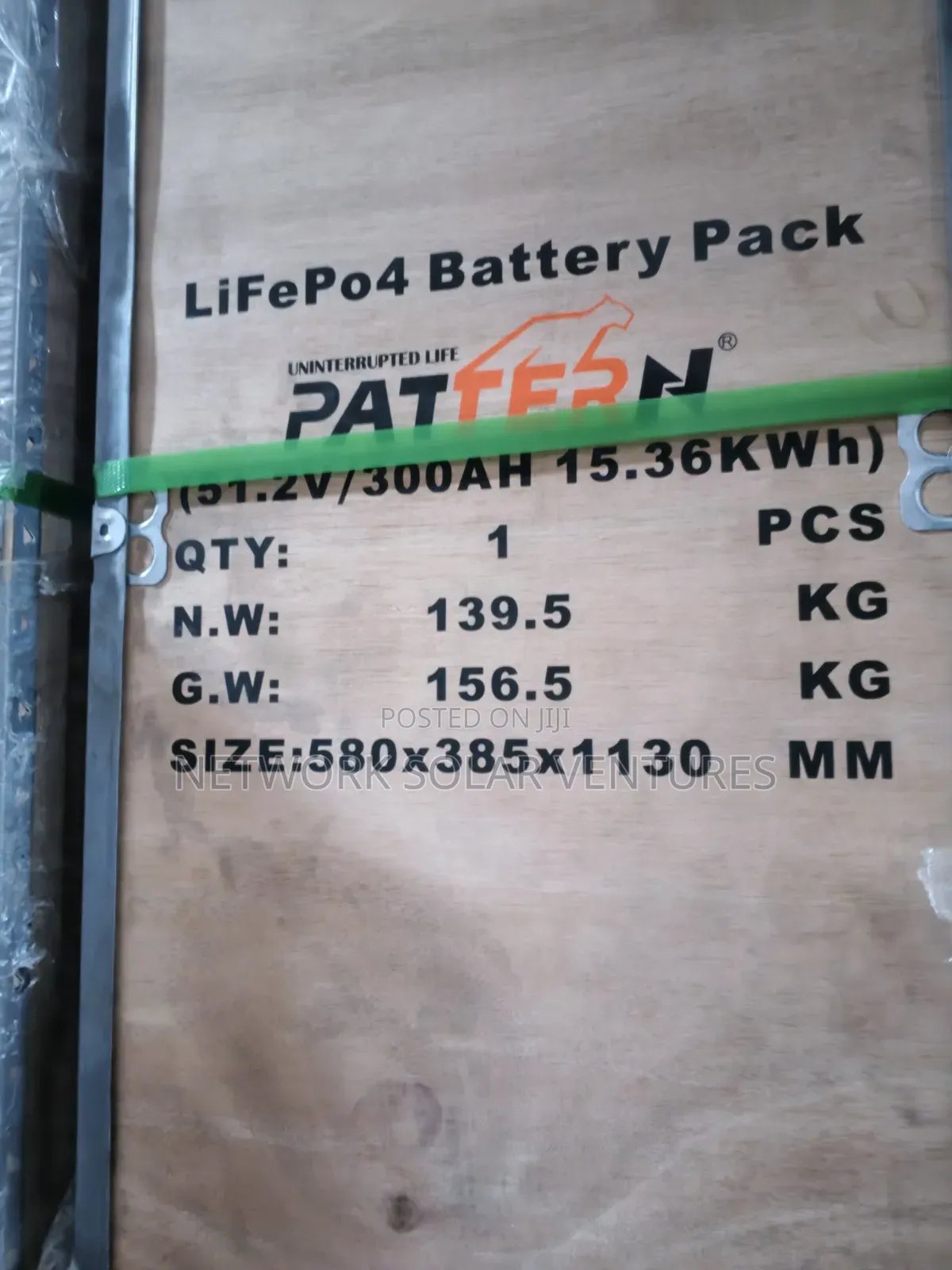 15.36kwh 51.2v Pattern Solar Lithium Ion Batteries