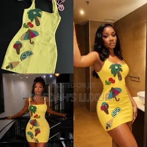 Sexy Beaded Embellished Bodycon Dress