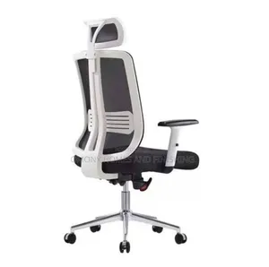 White-Frame Ergonomic Mesh Office Chair