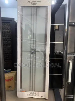 Modern Frosted Glass Aluminium Door