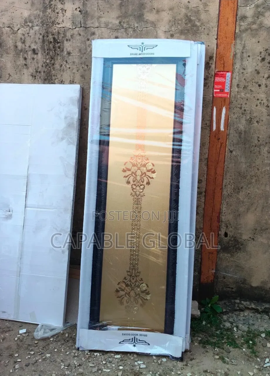 Premium Gold Pattern Glass Door