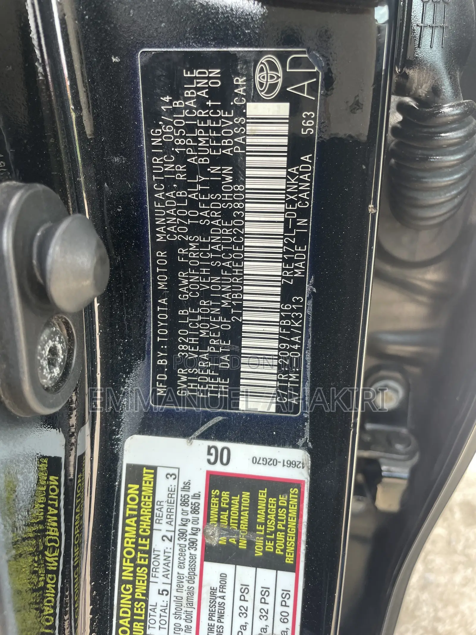 Toyota Corolla 2014 Black