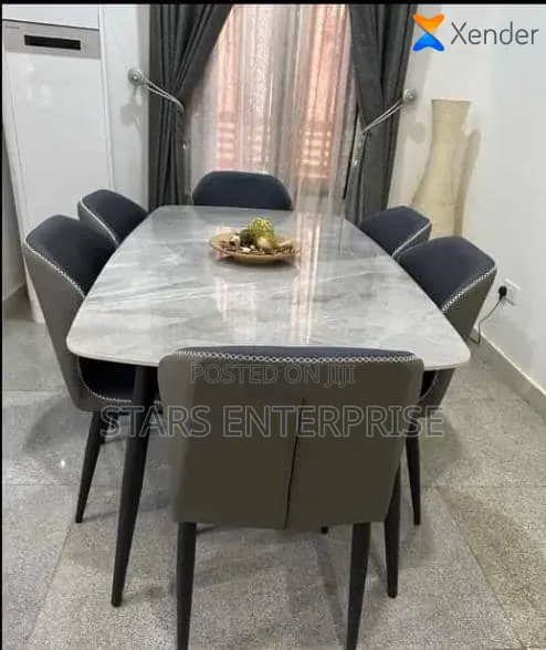 6 Seater Modern Marble Dining