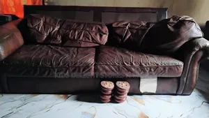 3 Seater Leather Sofa (Negotiable)