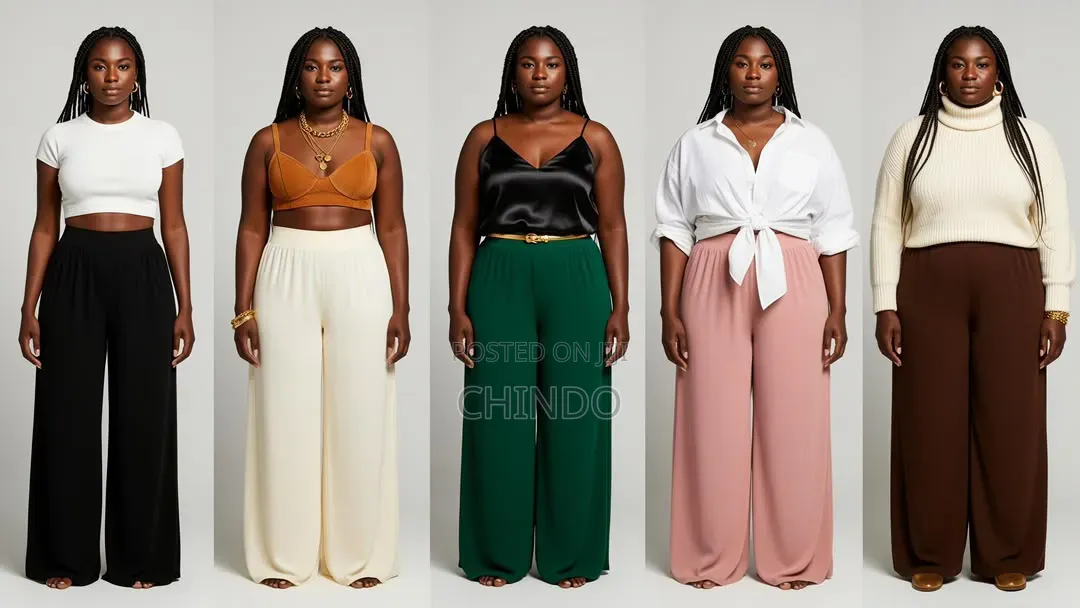 High Waist Palazzo Trousers