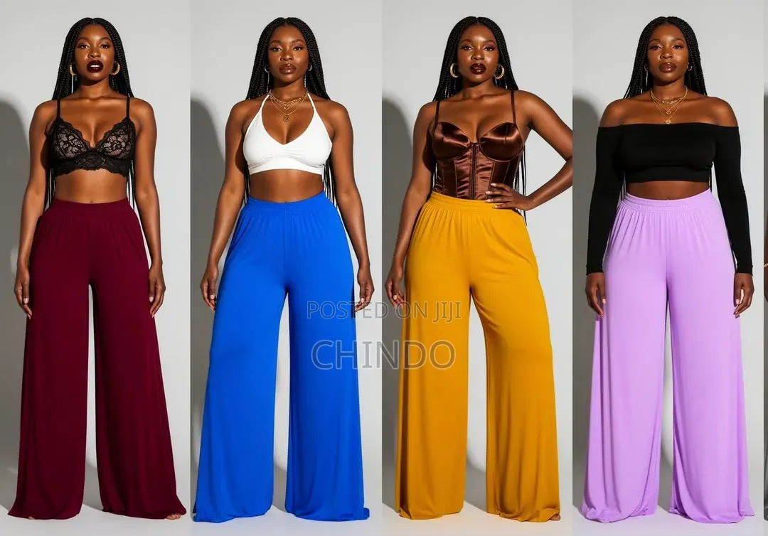 High Waist Palazzo Trousers