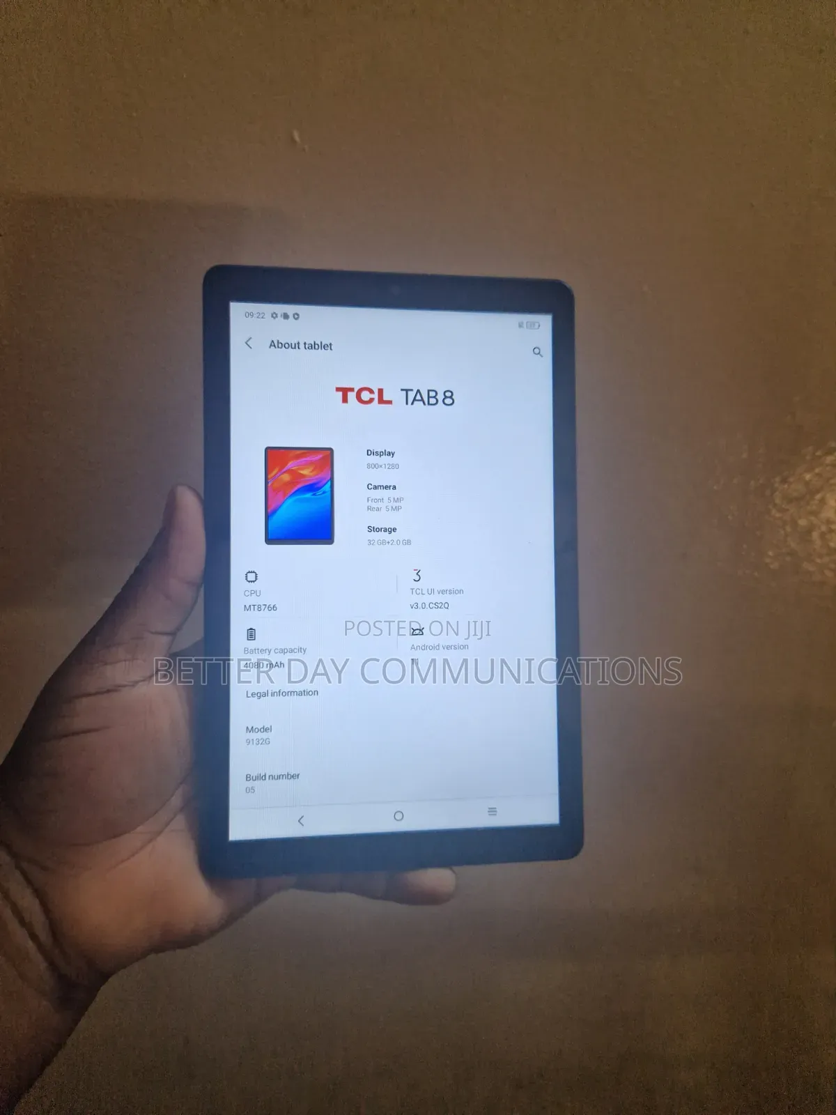 TCL Tab 8 4G 32 GB Black