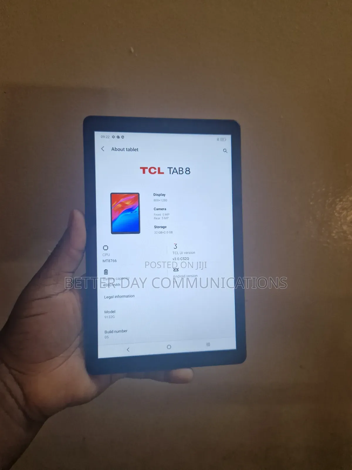 TCL Tab 8 4G 32 GB Black