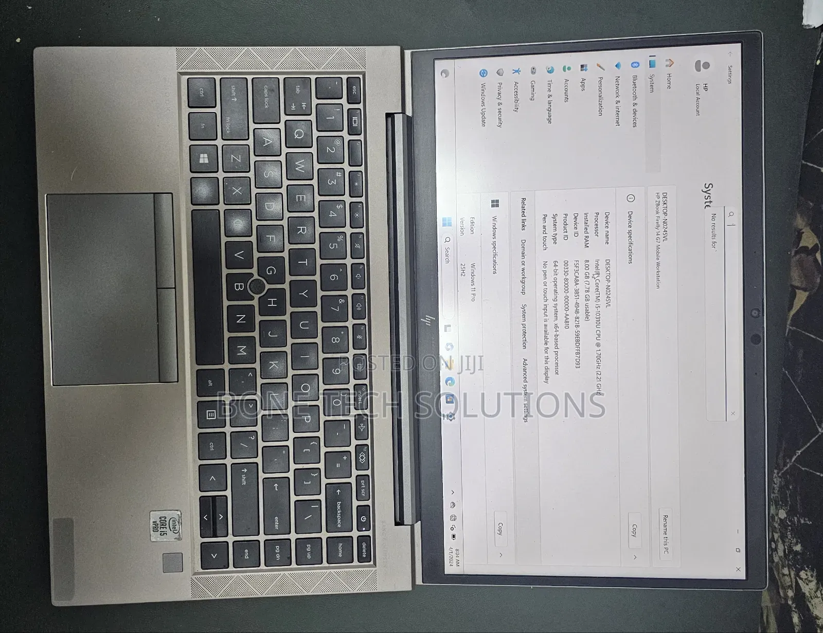 Laptop 8GB Intel Core i5 SSD 256GB