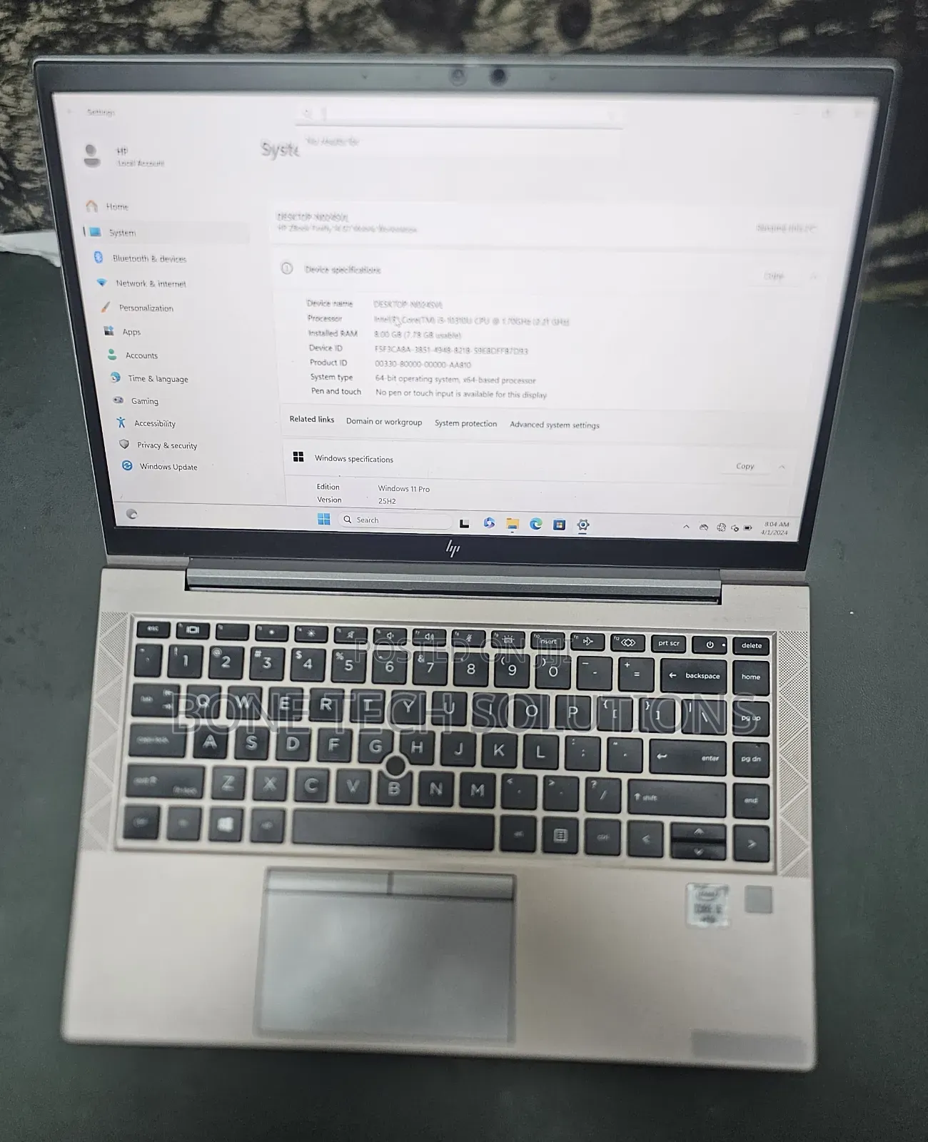 Laptop 8GB Intel Core i5 SSD 256GB