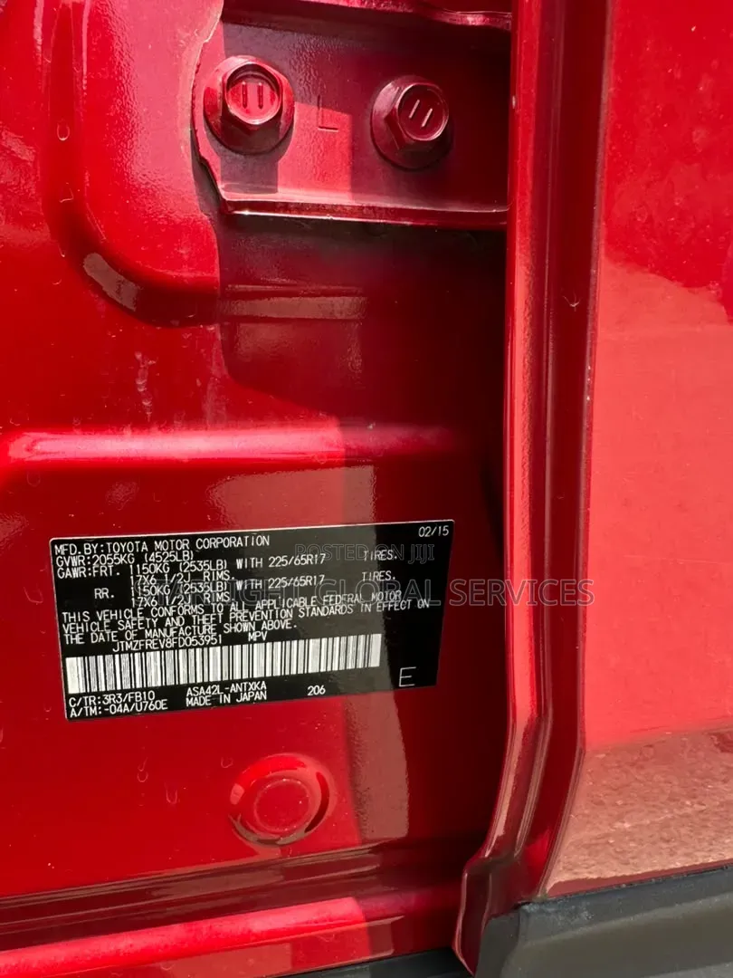 Toyota RAV4 2015 Red