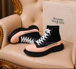 Top Notch Luxury Men's Ankle Boots Alexander McQueen Best Quality
