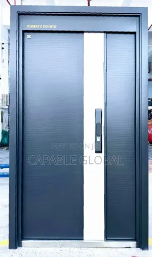 Sunatz Ivory Stripe Modern Entrance Door