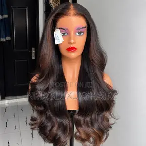 Luxe Gold Brown Tip Wavy Bounce
