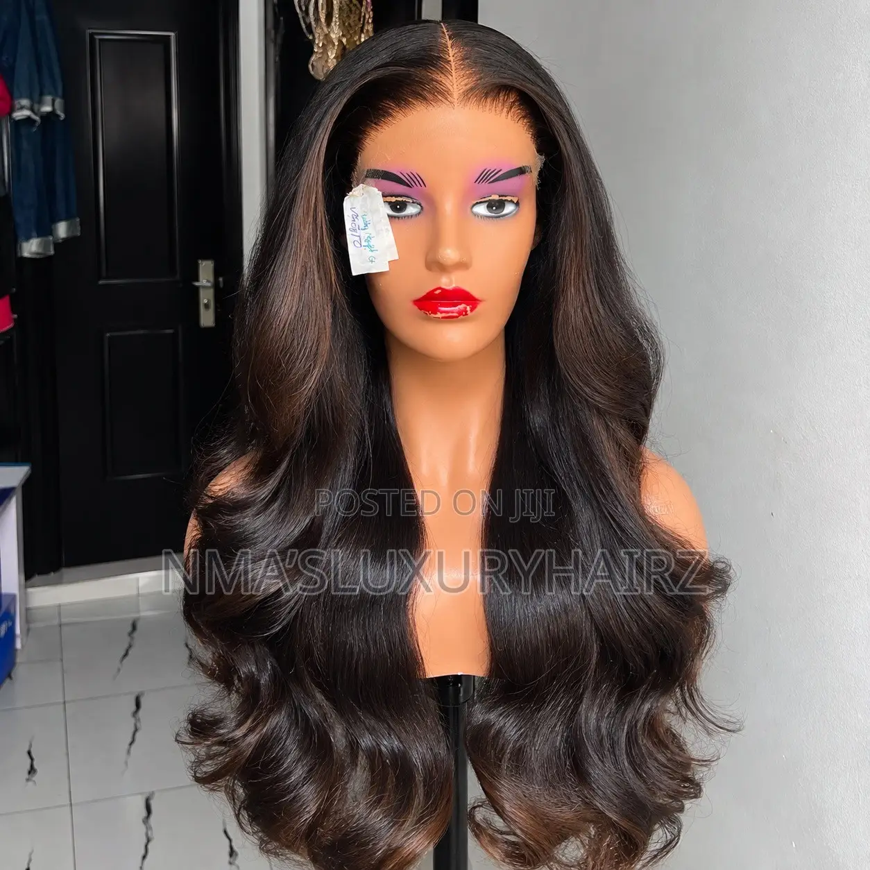 Luxe Gold Brown Tip Wavy Bounce