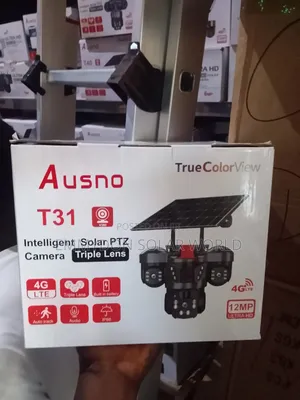 PTZ Intelligent Solar Camera Triple Lens V380 T31 4G
