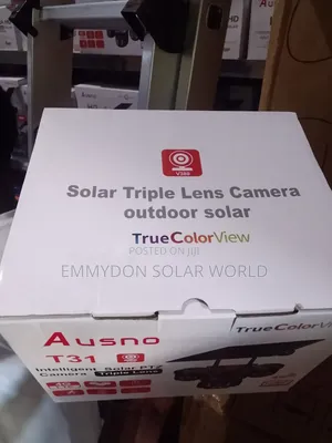 PTZ Intelligent Solar Camera Triple Lens V380 T31 4G