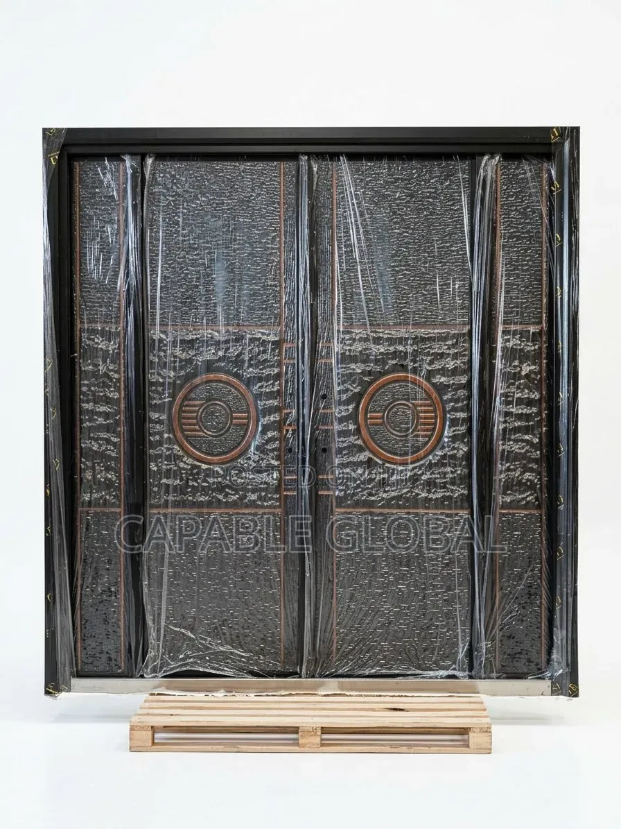 Imperial Copper Medallion Double Door