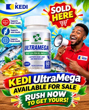 KEDI Ultramega Omega-3 Fish Oil - Original Sealed Pack