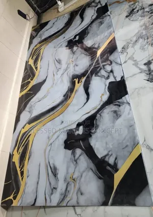 UV PVC Marble Sheet Good for Wall Cladding and Furniture Takeover