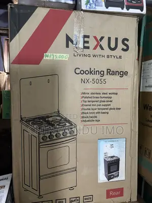 Nexus NX-5055 Gas Cooker With Built-in Oven – 3+1 Burners