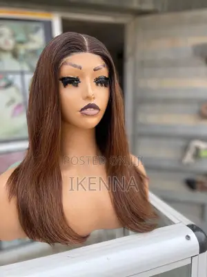 18” Vietnamese Bone Straight Wig With a Closure