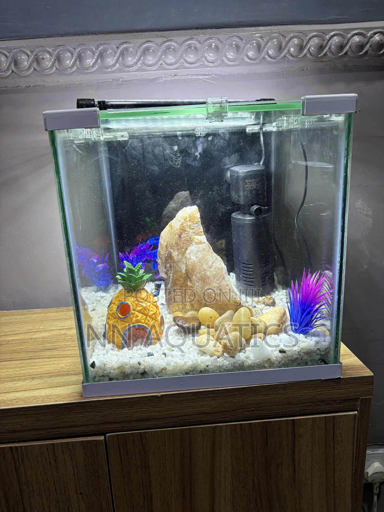 25 Litters Aquarium Tank Empty Tank With Light and Cover